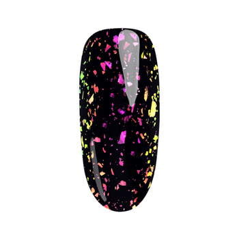 Gellak 7,2 ml - Top Glow Rose Aurora Flakes