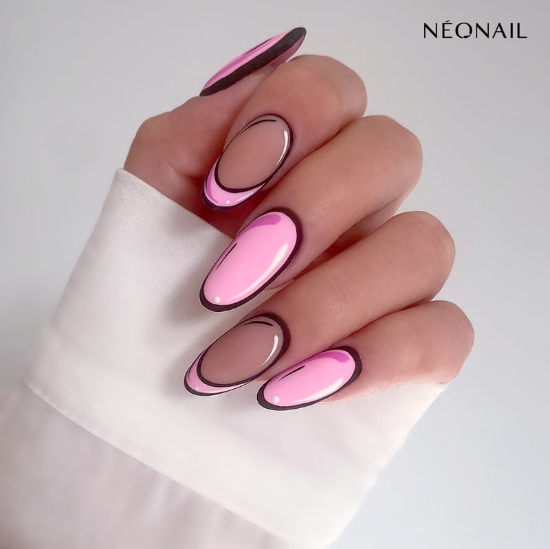 Comic Nails in pink